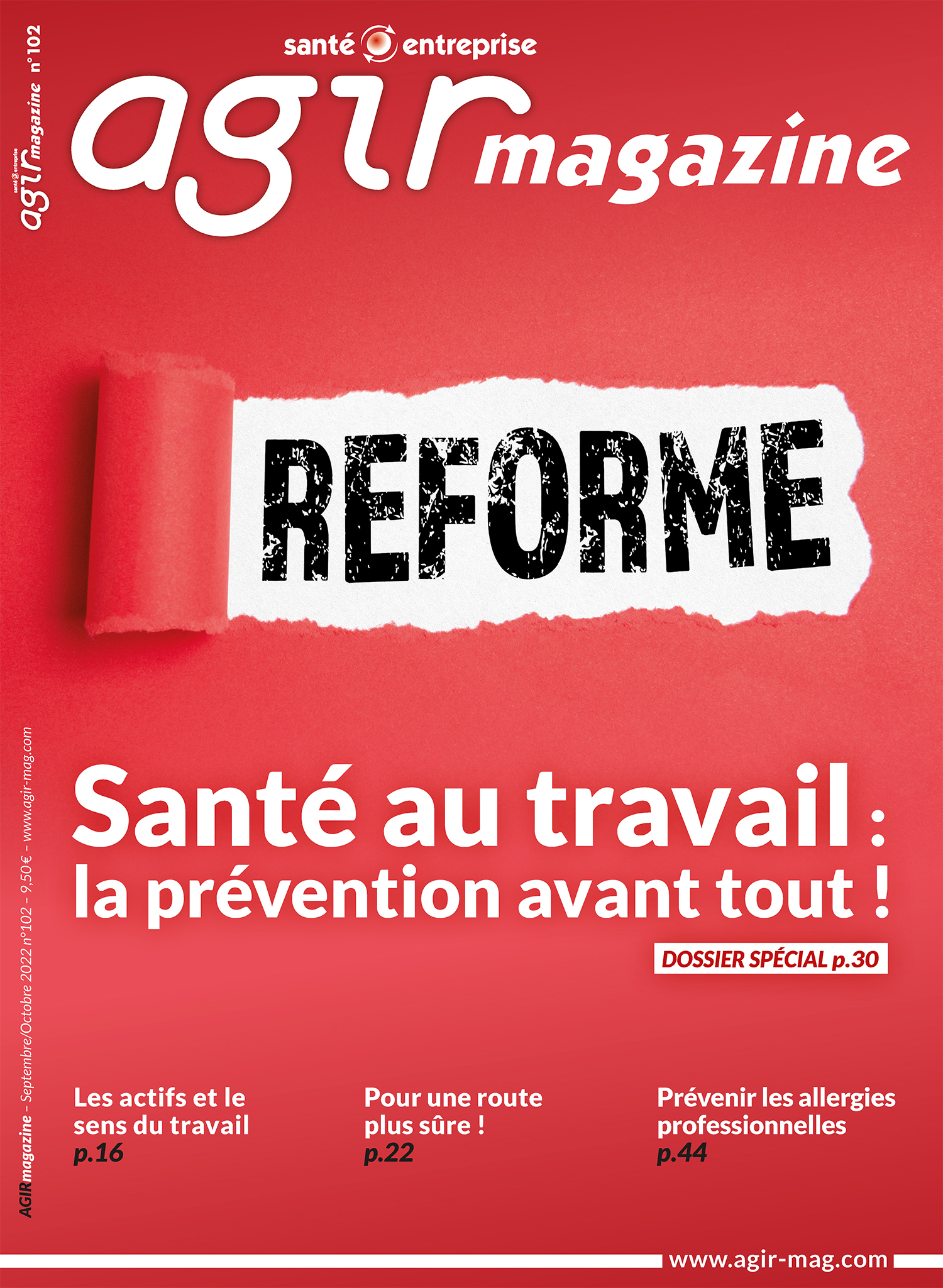 Réforme de la santé au travail : la prévention avant tout !